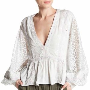 Free People Boogie All Night Blouse / Top